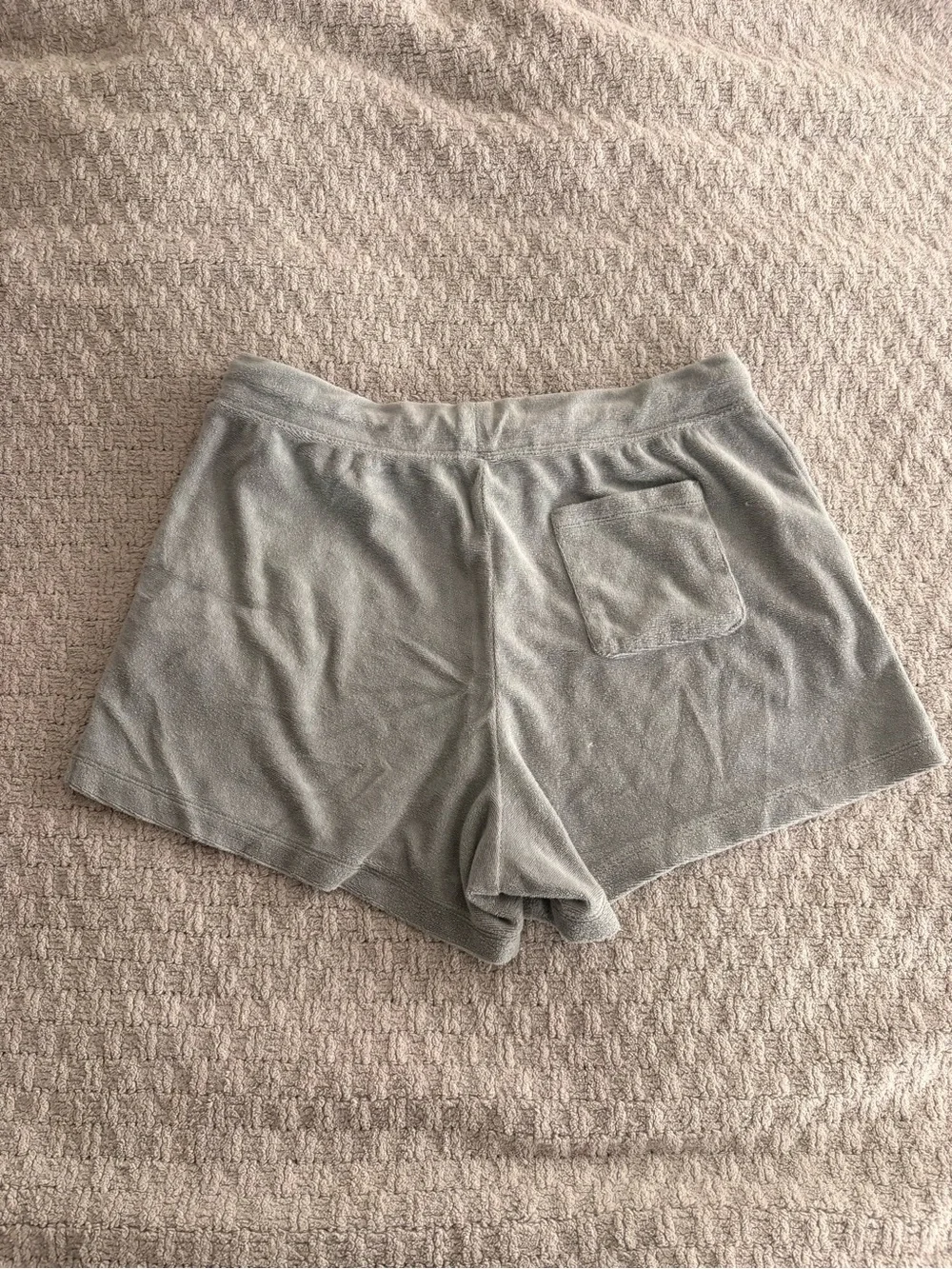 Uniqlo Light Gray Terry Drawstring Women's Athletic Shorts